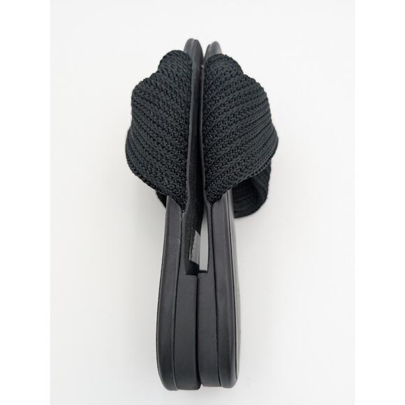 Nordstrom Chantelle Slide Sandal Women's Twist Front Black Size US8M EU39 - Picture 9 of 9